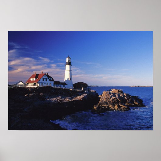 NA, USA, Maine. Leuchtturm Portland Head. Poster (Vorne)