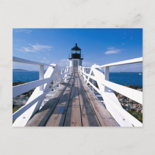 NA, USA, Maine, Port Clyde. Marshall Point 2 Postkarte