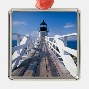 NA, USA, Maine, Port Clyde. Marshall Point 2 Silbernes Ornament