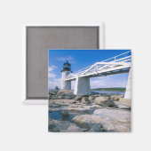 NA, USA, Maine, Port Clyde Marshall Point Magnet (Vorderseite/Rückseite)