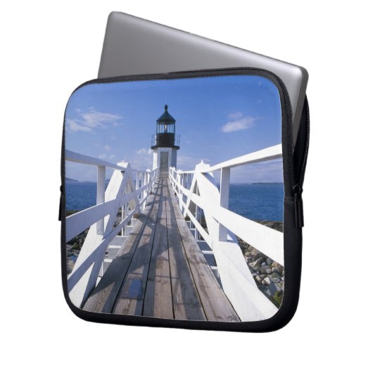 NA, USA, Maine, Port Clyde. Marshall-Punkt 2 Laptopschutzhülle (Vorderseite Links)