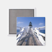 NA, USA, Maine, Port Clyde Marshall-Punkt 2 Magnet (Vorderseite/Rückseite)