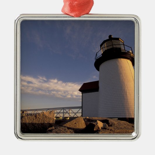 Na, USA, Massachusetts, Nantucket Insel, 3 Silbernes Ornament (Vorne)