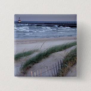 NA, USA, Michigan, Berrien Landkreis, St. Joseph, Button