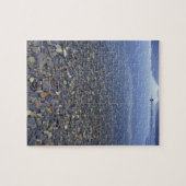 NA, USA, Montana, Glacier NP Rocks in Lake Puzzle (Horizontal)