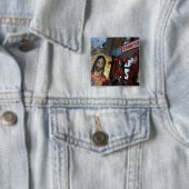 NA, USA, New Mexico, Santa Fe. Button (Beispiel)