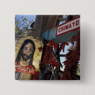 NA, USA, New Mexico, Santa Fe. Button