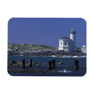 NA, USA, Oregon, Bandon, Coquille-Leuchtturm Magnet