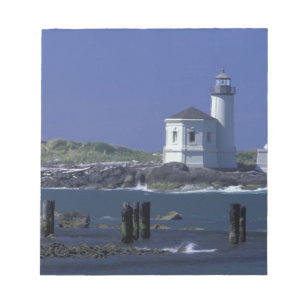 NA, USA, Oregon, Bandon, Coquille Lighthouse Notizblock