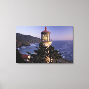 NA, USA, Oregon, Heceta Head Leuchtturm, Leinwanddruck
