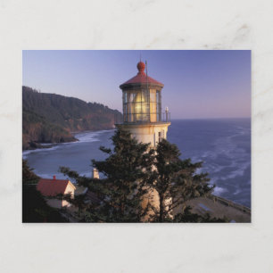 NA, USA, Oregon, Heceta Head Leuchtturm, Postkarte