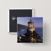 NA, USA, Oregon, Heceta Head Lighthouse, Button (Vorne & Hinten)