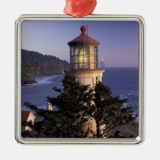 NA, USA, Oregon, Heceta Head Lighthouse, Ornament Aus Metall (Vorne)