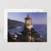 NA, USA, Oregon, Heceta Head Lighthouse, Postkarte (Vorne/Hinten)