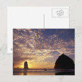 NA, USA, Oregon, Oregon Coast, Canon Beach with Postkarte (Vorne/Hinten)