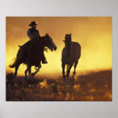 NA, USA, Oregon, Seneca, Ponderosa Ranch, Cowboy 3 Poster (Vorne)
