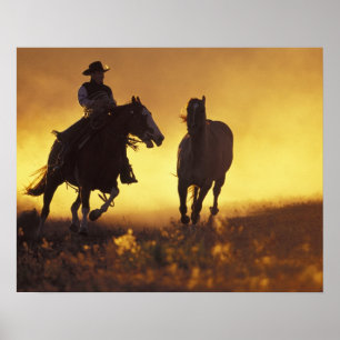 NA, USA, Oregon, Seneca, Ponderosa Ranch, Cowboy 3 Poster