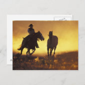 Na, USA, Oregon, Seneca, Ponderosa Ranch, Cowboy 3 Postkarte (Vorne/Hinten)