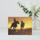 Na, USA, Oregon, Seneca, Ponderosa Ranch, Cowboy 3 Postkarte (Stehend Vorderseite)