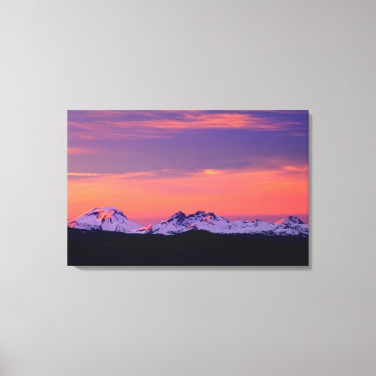 NA, USA, Oregon, The Three Sisters Mountains Leinwanddruck (Vorderseite)