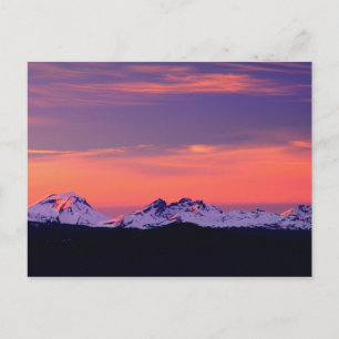 NA, USA, Oregon, The Three Sisters Mountains Postkarte