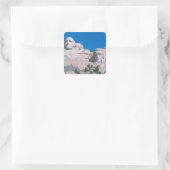 NA, USA, SD, Mount Rushmore. Quadratischer Aufkleber (Tasche)