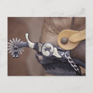 NA, USA, Texas, Lubbock Cowboy-Stiefel und Sporn Postkarte