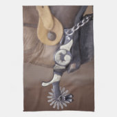 Na, USA, Texas, Lubbock-Cowboystiefel und Sporn Geschirrtuch (Vertikal)