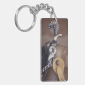 Na, USA, Texas, Lubbock-Cowboystiefel und Sporn Schlüsselanhänger (Vorderseite links)