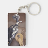 Na, USA, Texas, Lubbock-Cowboystiefel und Sporn Schlüsselanhänger (Rückseite)