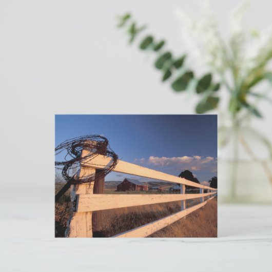 NA, USA, Washington, bei Walla Walla, Zaun, Postkarte (Stehend Vorderseite)