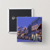 NA, USA, Washington, Leavenworth Hauptstraße Button (Vorne & Hinten)