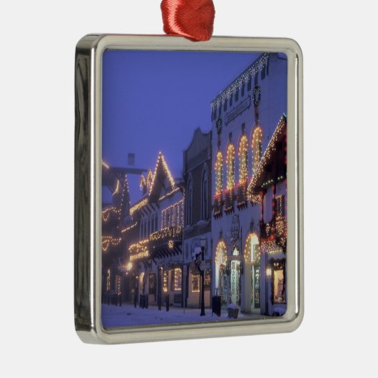 NA, USA, Washington, Leavenworth Hauptstraße Silbernes Ornament (Rechts)