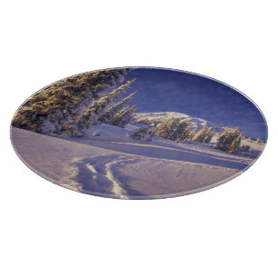 NA, USA, Washington, Mt. Rainier NP, Schneeschuh Schneidebrett