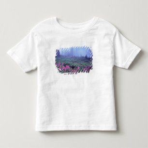 NA, USA, Washington, Neblige alpine Wiese, Mt. Kleinkind T-shirt