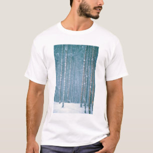 NA, USA, WY. Winterlandschaft unter T-Shirt