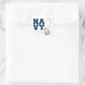 NA-VY-Ehefrau Quadratischer Aufkleber (Tasche)