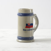 Na Zdravie! (Zu Ihrer Gesundheit!) Bierglas (VorderseiteRechts)