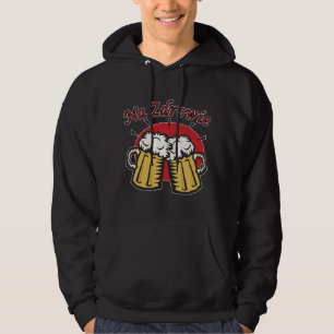 Na Zdrowie Toast mit Bier-Tasse Hoodie
