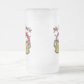 Na Zdrowie Toast mit Bier-Tasse Mattglas Bierglas (Mittel)