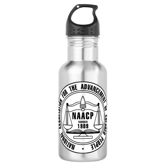 Naacp Logo Png transparent Edelstahlflasche (Vorderseite)
