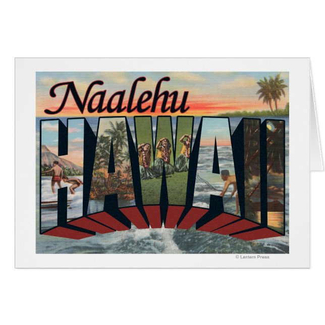 Naalehu, Hawaii - Große Briefszenen (Vorderseite (Horizontal))