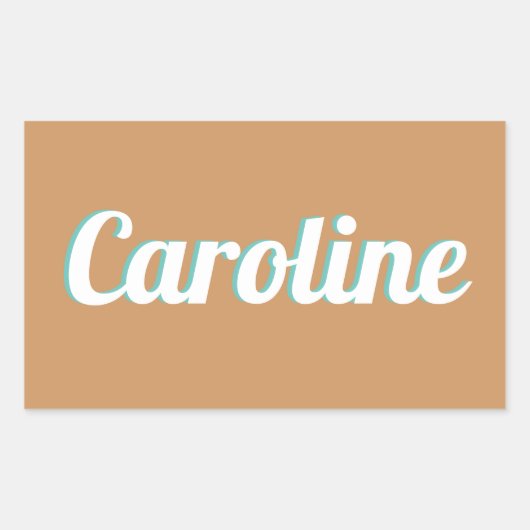 Naam sticker voor koffer of bagage (Vorderseite)