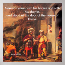 Naaman Healed by Elisha - Poster