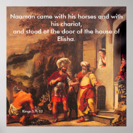 Naaman Healed by Elisha - Poster