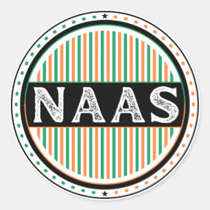 Naas City Pride Emblem – Irische Identität Runder Aufkleber