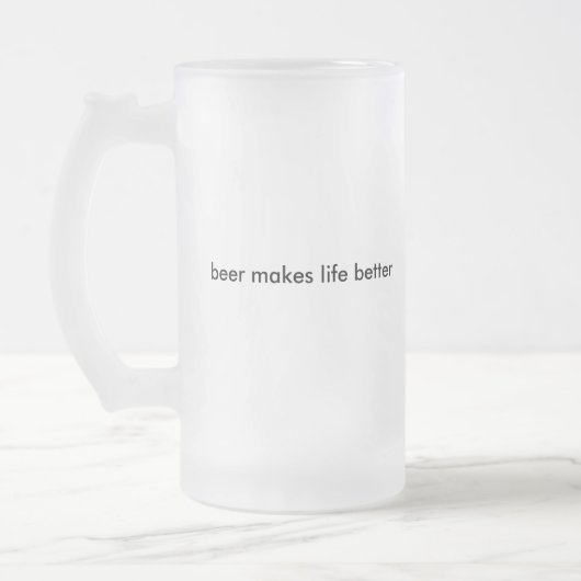 NABC - Das Bier Stein, das braucht Mattglas Bierglas (Links)