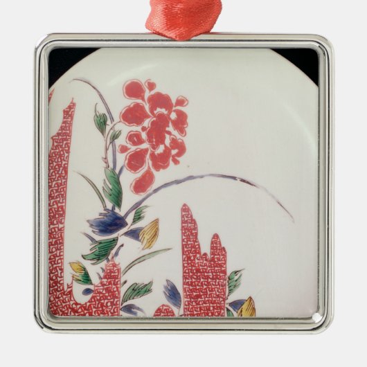 Nabeshima Platte, c.1716-35 Silbernes Ornament (Vorne)