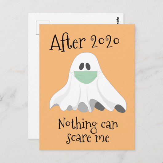 Nach 2020 kann mir nichts schaden Ghost Postkarte (Vorne/Hinten)