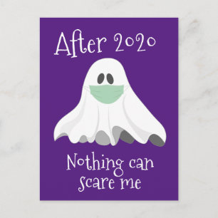 Nach 2020 kann mir nichts schaden Ghost Postkarte